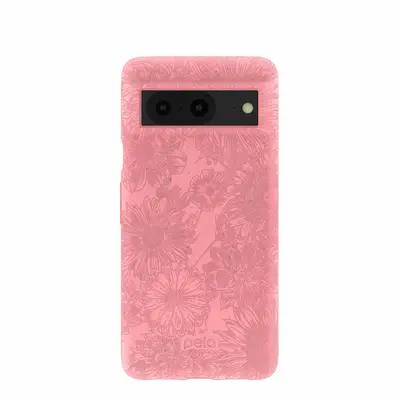 Bubblegum Pink Flora Google Pixel 8 Case