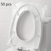 Disposable Toilet Seat Cover, 50pcs Portable Transparent Disposable Toilet Seat Cover, Waterproof & Hygienic Toilet Seat Cove...