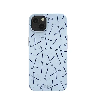 Powder Blue Golf Clubs iPhone 13 Case