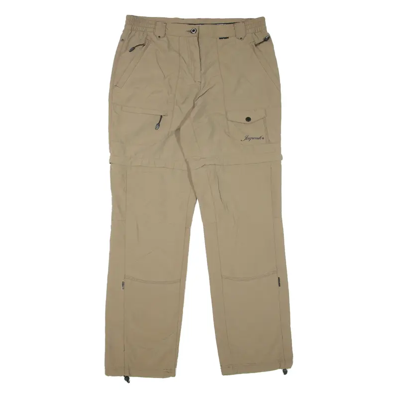 ICEPEAK Hiking Outdoor Trousers Brown Regular Straight Womens W32 L31