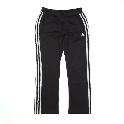 ADIDAS Track Pants Black Straight Boys L W26 L25