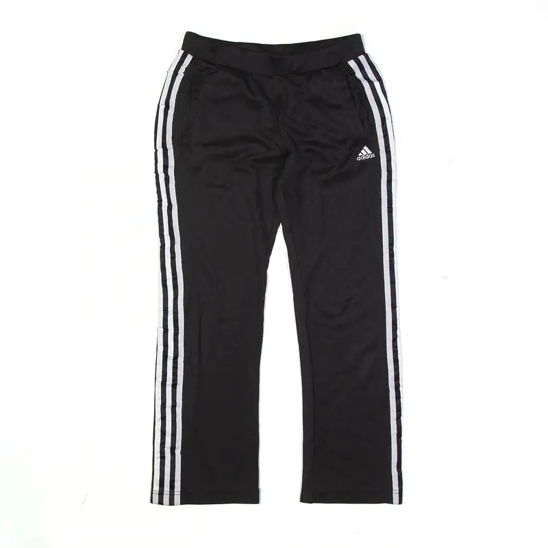ADIDAS Track Pants Black Straight Boys L W26 L25