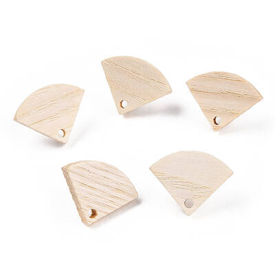 Ash Wood Stud Earring Findings