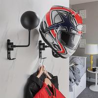 Wall Mounted Helmet Storage Rack, 1 Count Motorcycle Helmet Holder, F7 Helmet Display Rack, Home Organizer Hook for Living Ro...