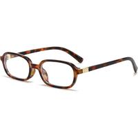 Retro Rectangle Glasses for Women Men Small Square Blue Light Blocking Glasses Vintage Eyeglasses