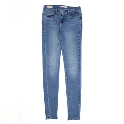LEVI'S 710 BIG E Jeans Blue Denim Slim Skinny Womens W25 L30