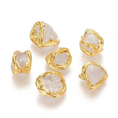 Raw Rough Natural Quartz Crystal Beads