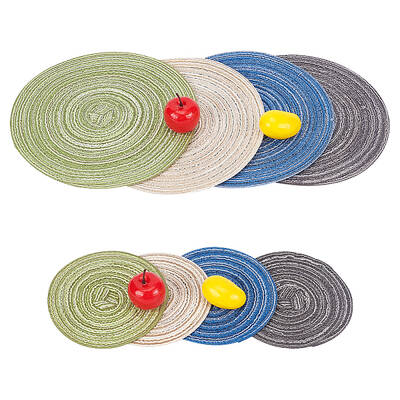 8Pcs 8 Colors Polyester Dollhouse Rugs