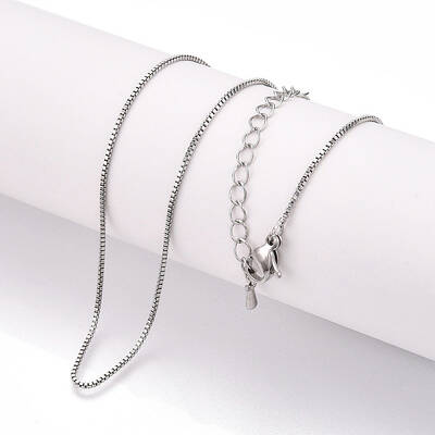 Brass Box Chains Necklaces