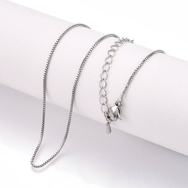 Brass Box Chains Necklaces
