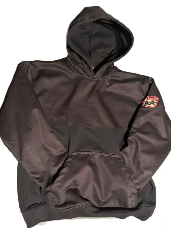 Slickman Black Welding Hoodie - Versatile Black 100% Cotton Design for Welding, Dual Layer Protection for Arms, Chest & Belly...