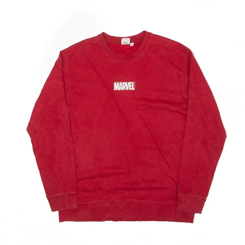 MARVEL Sweatshirt Red Mens XL