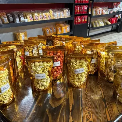 Omar's Famous Popcorn Party box 20 samplers