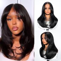[New In] Wiggins Hair Curtain Bang Body Wave Glueless 5x7 Lace Closure Wigs Human Hair Ready To Wear With Layers