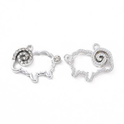 Alloy Crystal Rhinestone Pendants