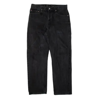 LEVI'S 505 Jeans Mens Black Regular Straight W33 L30