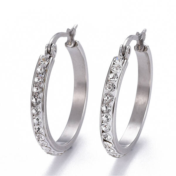 304 Stainless Steel Hoop Earrings