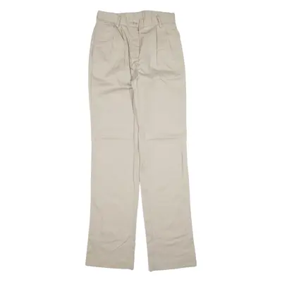Womens Trousers Beige Regular Straight W27 L33