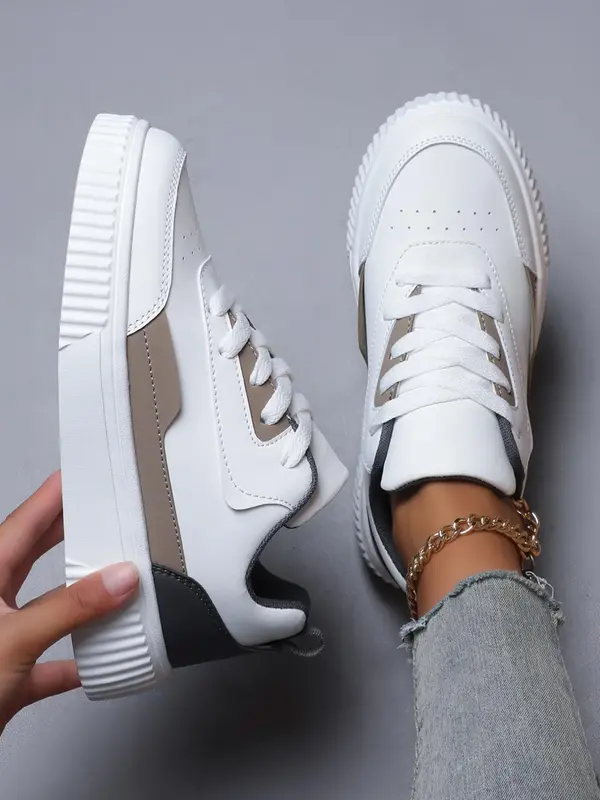 2024 Summer Women's Lace Up Low Top Sneakers, 2024 Casual Sports Shoes, All-match Trendy Skate Shoes for Men for Daily Wear, ...