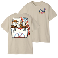 Funny Patriotic Coors Beer Shirt – Bald Eagle & American Flag Graphic Tee | Vintage 4th of July USA Cooler T-Shirt for Men ...