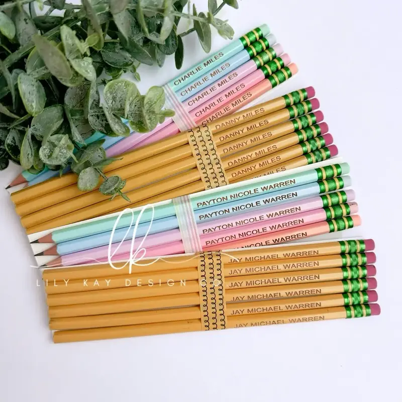 Personalized Ticonderoga Pencils | Back-to-School | School Supplies | Graphite Pencils