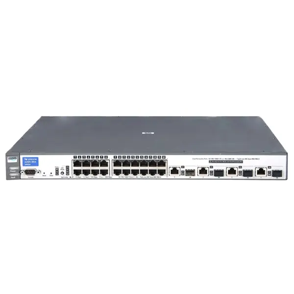 HP J4903-69101 | ProCurve 2800 Series 2824 20 x 10/100/1000Base-T RJ-45 and 4 x Combo RJ-45/SFP (mini-GBIC) GE Ports Layer 3 ...
