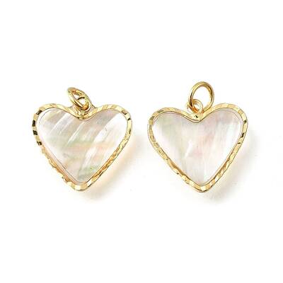 Natural White Shell & Epoxy Resin Charms