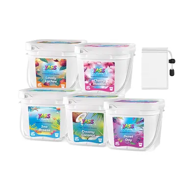 Yass Clean Sumptuous Scent Booster Laundry Beads 2.5L 1.8KG 64 oz Cream Coconut Sea Breeze, In-Wash Scent Booster Beads That ...