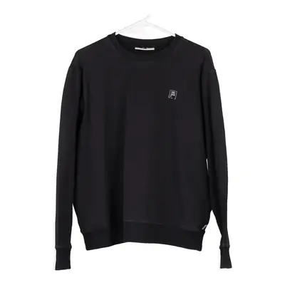 Fila Sweatshirt - Large Black Cotton