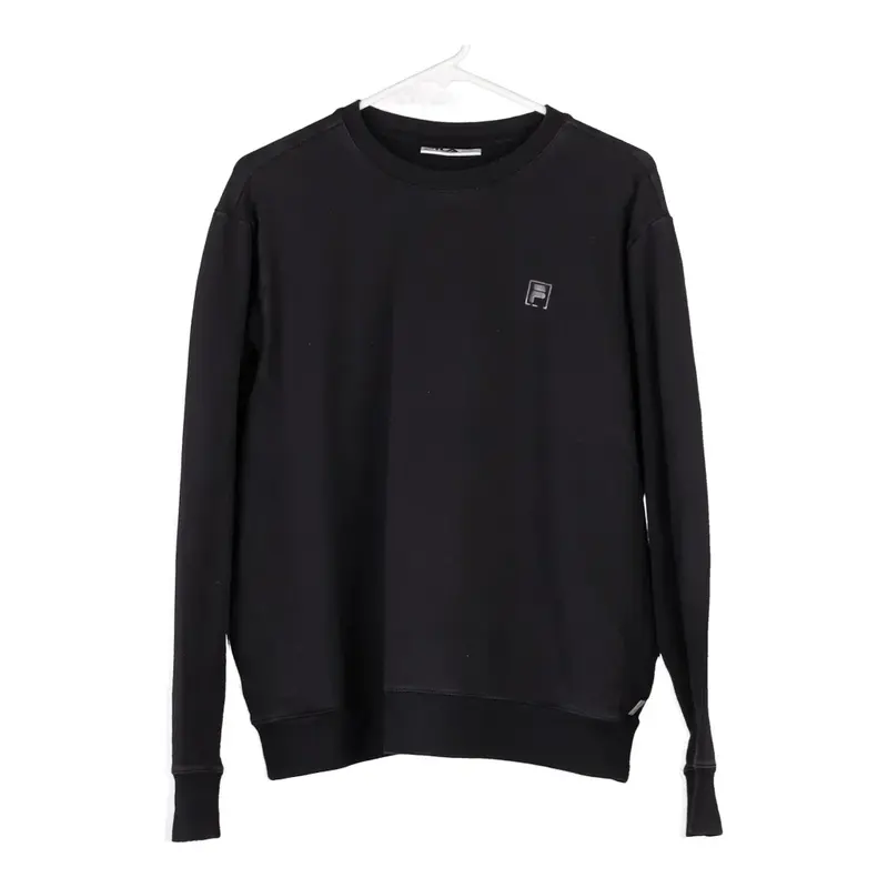 Fila Sweatshirt - Large Black Cotton