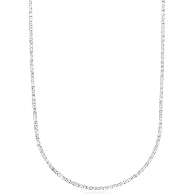 GLD Micro Tennis Necklace | Fall Deals For You | 14k White Gold - Gold Plated, CZ Diamond Stones, Chain Lengths 16-28