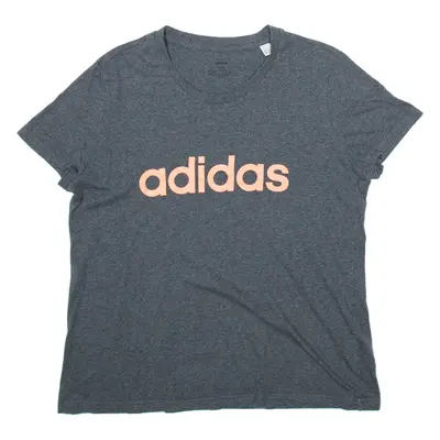 ADIDAS Womens T-Shirt Grey XL
