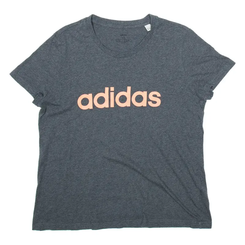 ADIDAS Womens T-Shirt Grey XL