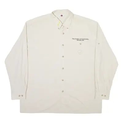 MAMMUT Mens Plain Shirt Beige Nylon Long Sleeve 2XL