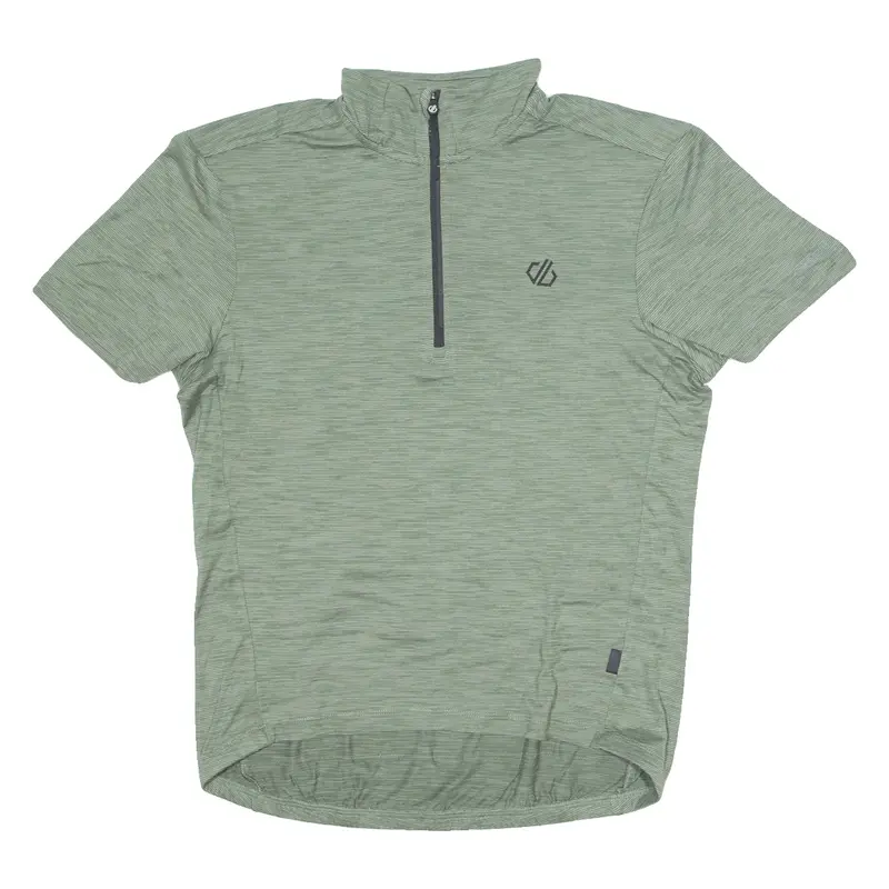 DARE2B Cycling Mens Jersey Green 1/4 Zip M