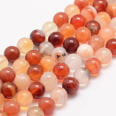 Natural Carnelian Bead Strands