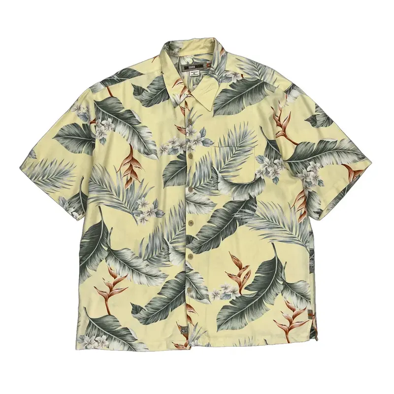 Quiksilver Hawaiian Shirt - XL Multicoloured Cotton