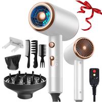 Hair Dryer with Diffuser Kit, 1 Set Powerful Hair Dryer with Comb and Diffuser, Lightweight, Suitable for Straight and Curly ...