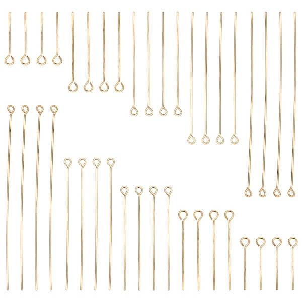 100Pcs 5 Styles Brass Eye Pin