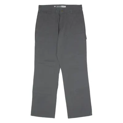 CARHARTT Double Knee Carpenter Mens Trousers Grey Relaxed Straight W31 L30