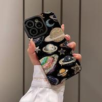 Planet Pattern Phone Case, Shockproof Phone Protective Cover, Phone Accessory Compatible with iPhone 16 15 14 13 12 11 Plus P...