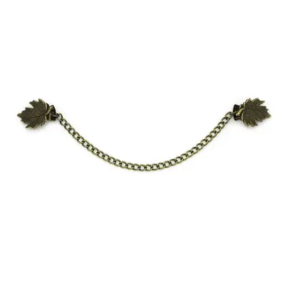 Tassel Chain Decor Collar Clip, 1 Count Retro Sweater Collar Clip, High-end Banquet Shirt Collar Chain, Sewing Accessories