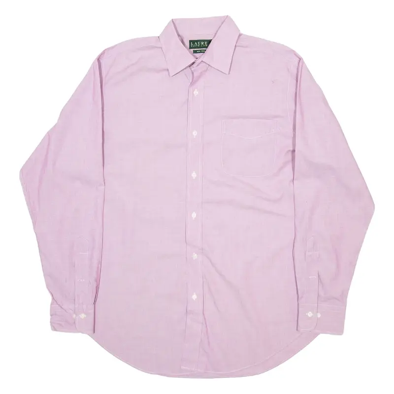LAUREN RALPH LAUREN Mens Formal Shirt Pink Long Sleeve L