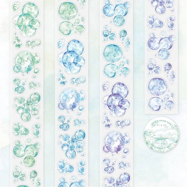 Color Bubble Series PET Decorative Stickers