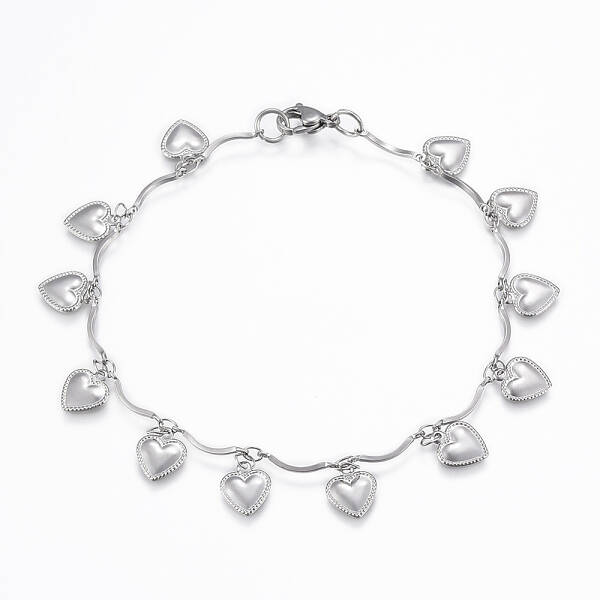 Tarnish Resistant 304 Stainless Steel Charm Bracelets
