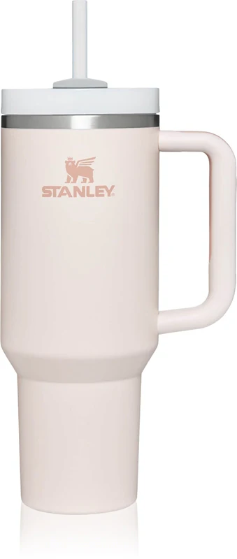 Stanley Quencher H2.O FlowState™ Tumbler Stainless Steel Tumbler with Large Straw Rose Quartz 1180 ml