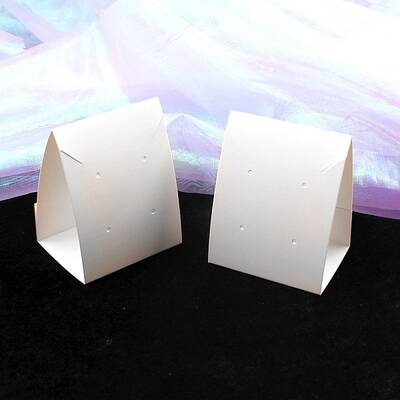 Foldable Paper Jewelry Display Cards for Earrings and Necklaces