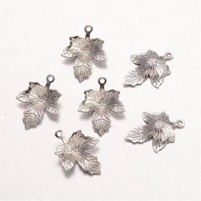 Tarnish Resistant Autumn Theme 316 Surgical Stainless Steel Pendants