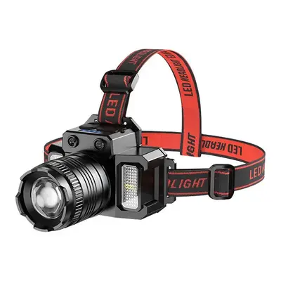 LED Headlamp, Rechargeable Waterproof Head-mounted Flashlight, Portable Head LED Light,  Sensor Headlight For Outdoor Campin...