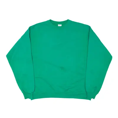 HANES Eco Smart Sweatshirt Green Mens L